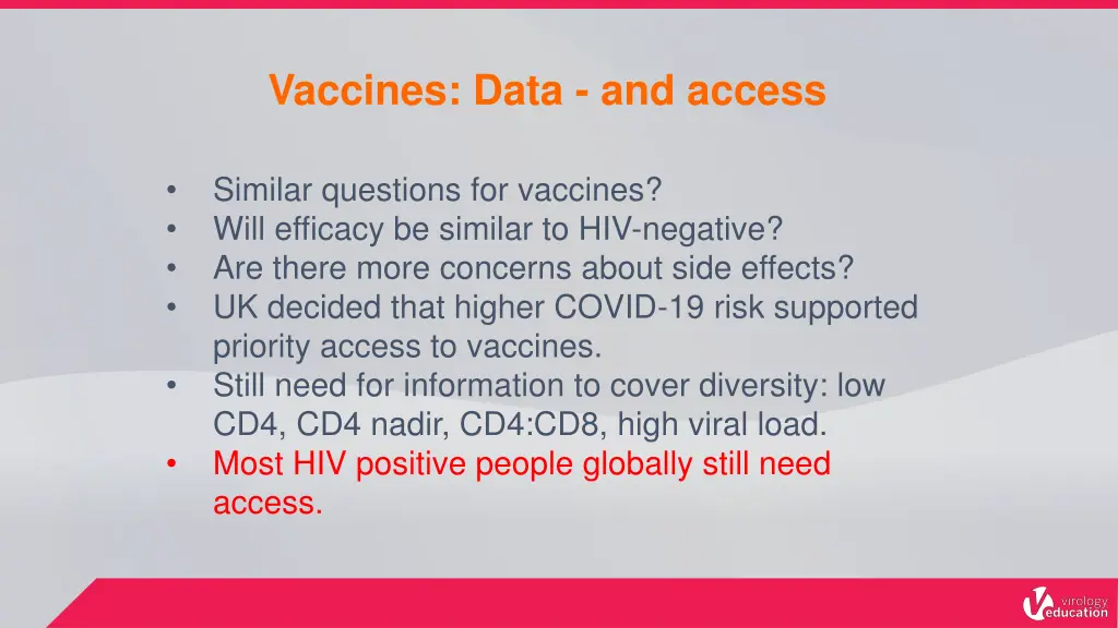 vaccines data and access