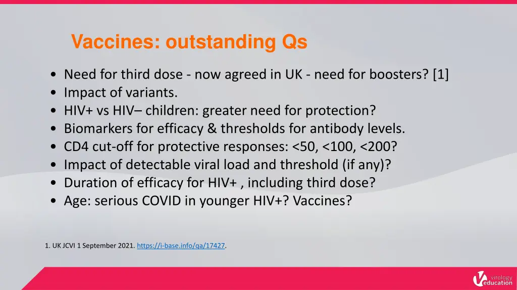 vaccines outstanding qs