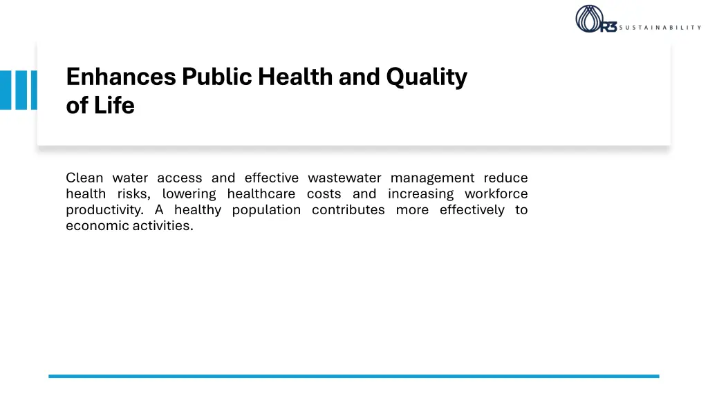 enhances public health and quality of life