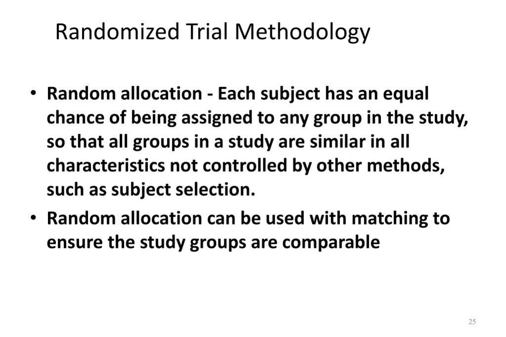randomized trial methodology