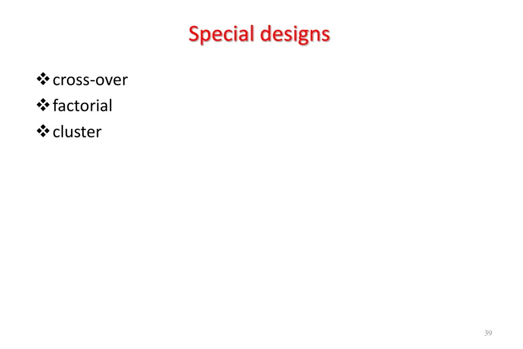 special designs