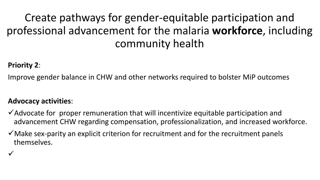 create pathways for gender equitable 1