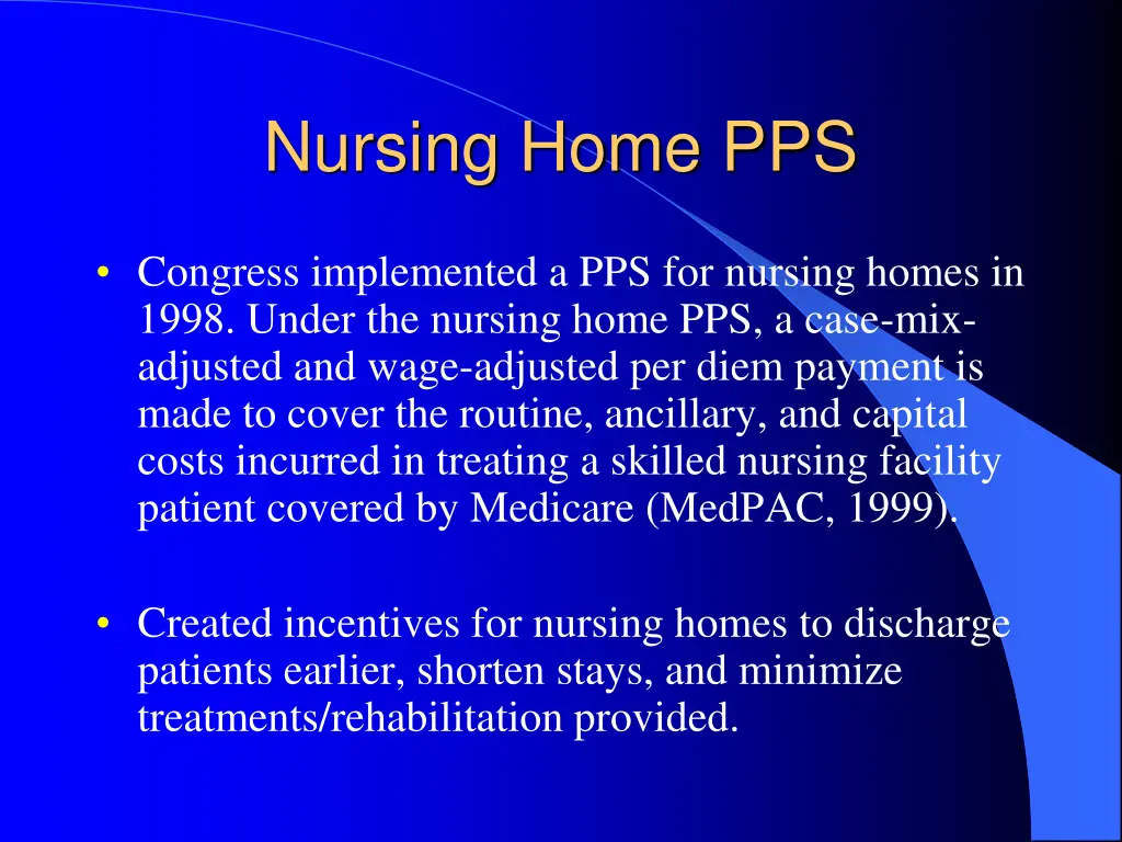 nursing home pps