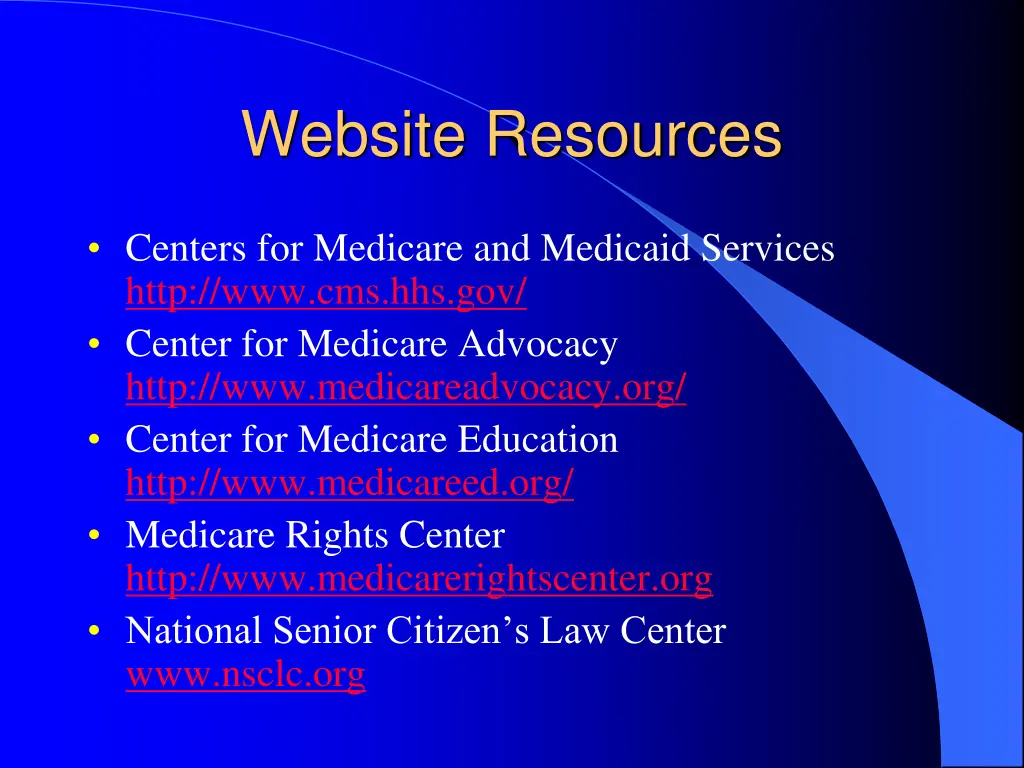 website resources