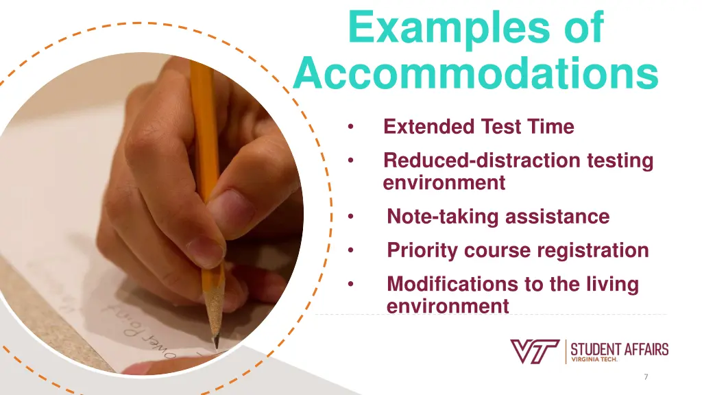 examples of accommodations
