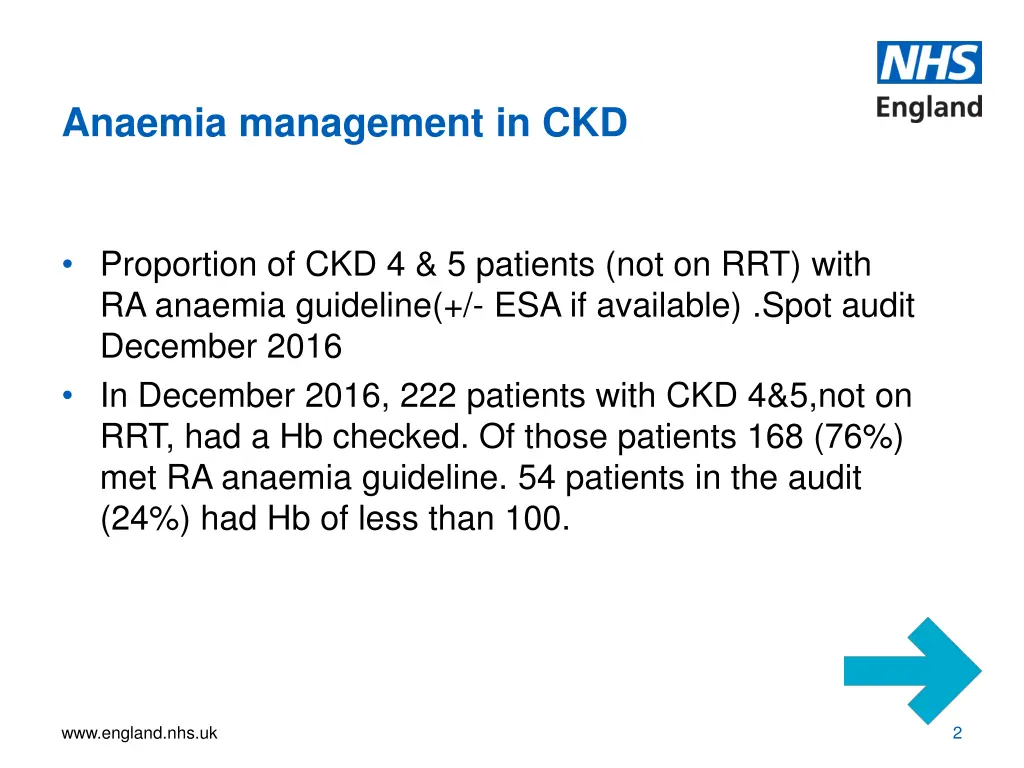 anaemia management in ckd
