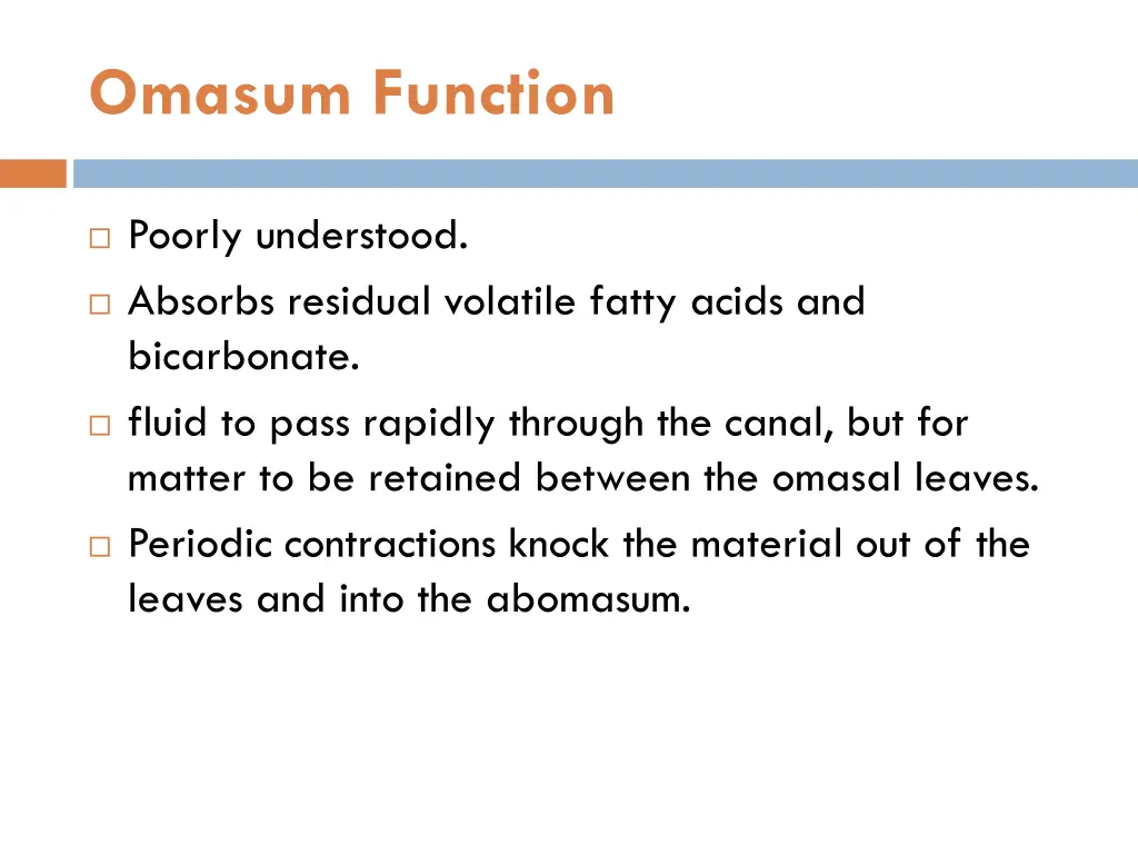 omasum function