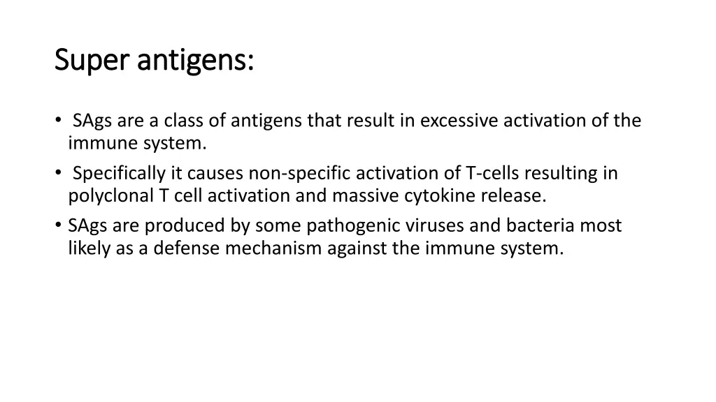 super antigens super antigens