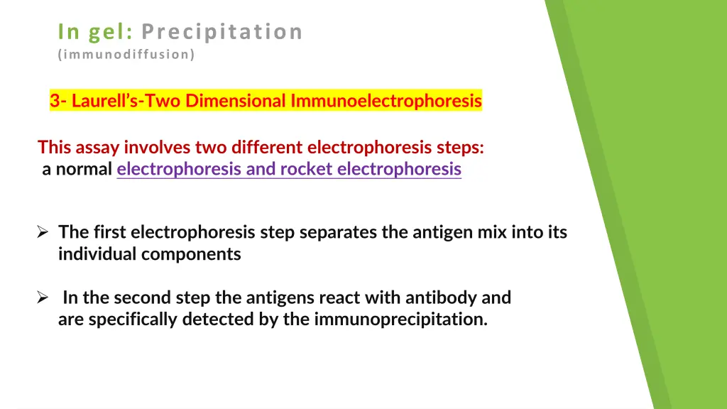 in gel precipitation immunodiffusion 3