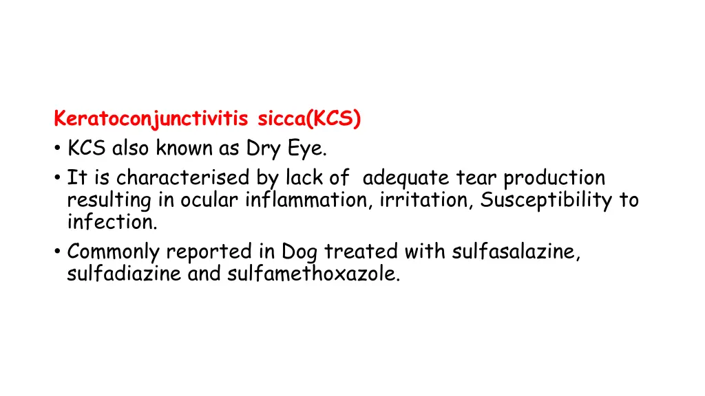 keratoconjunctivitis sicca kcs kcs also known
