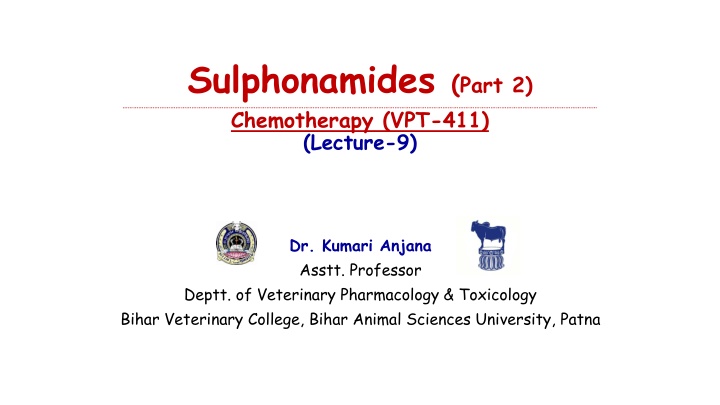 sulphonamides part 2 chemotherapy vpt 411 lecture