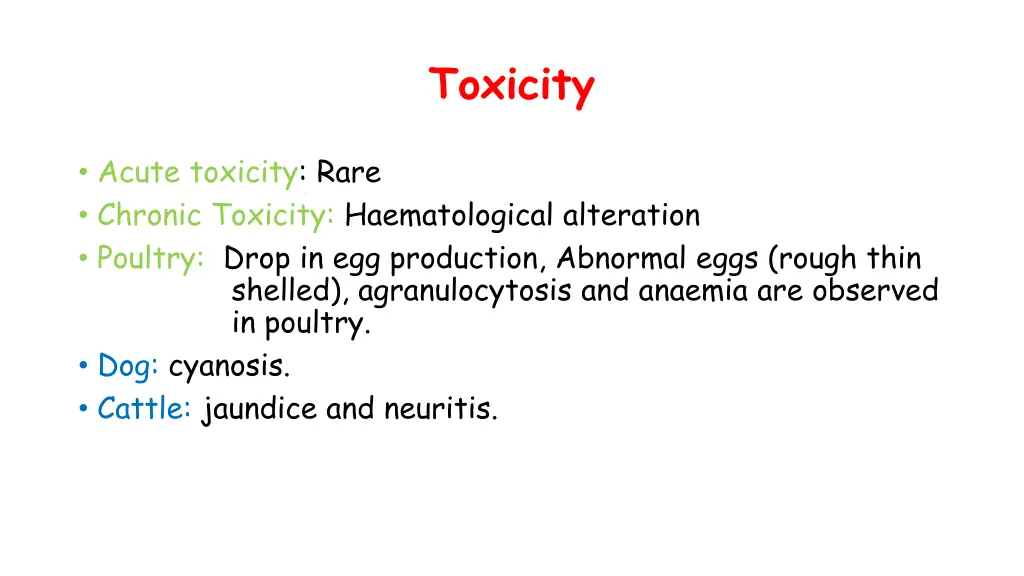 toxicity
