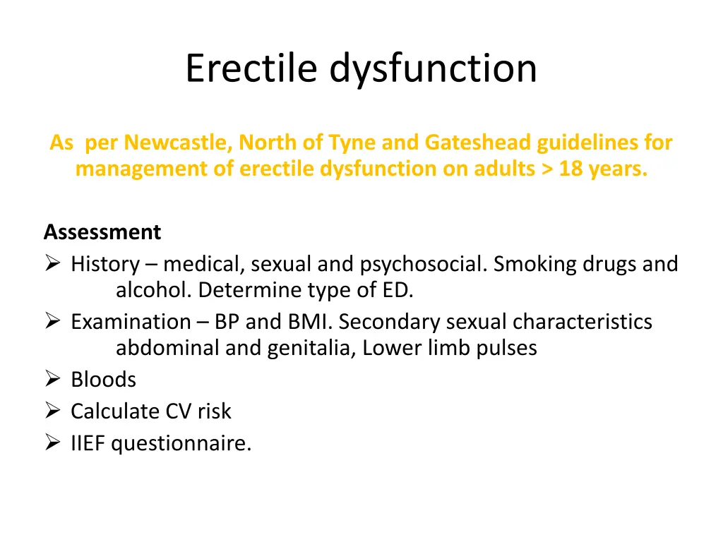 erectile dysfunction