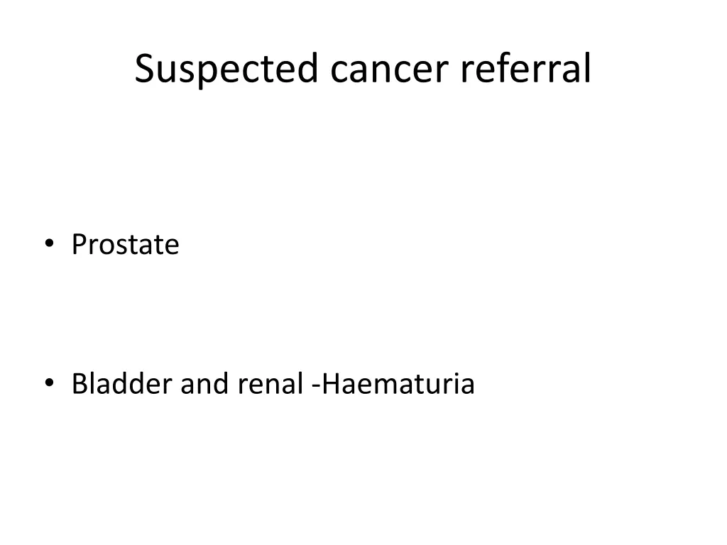 suspected cancer referral
