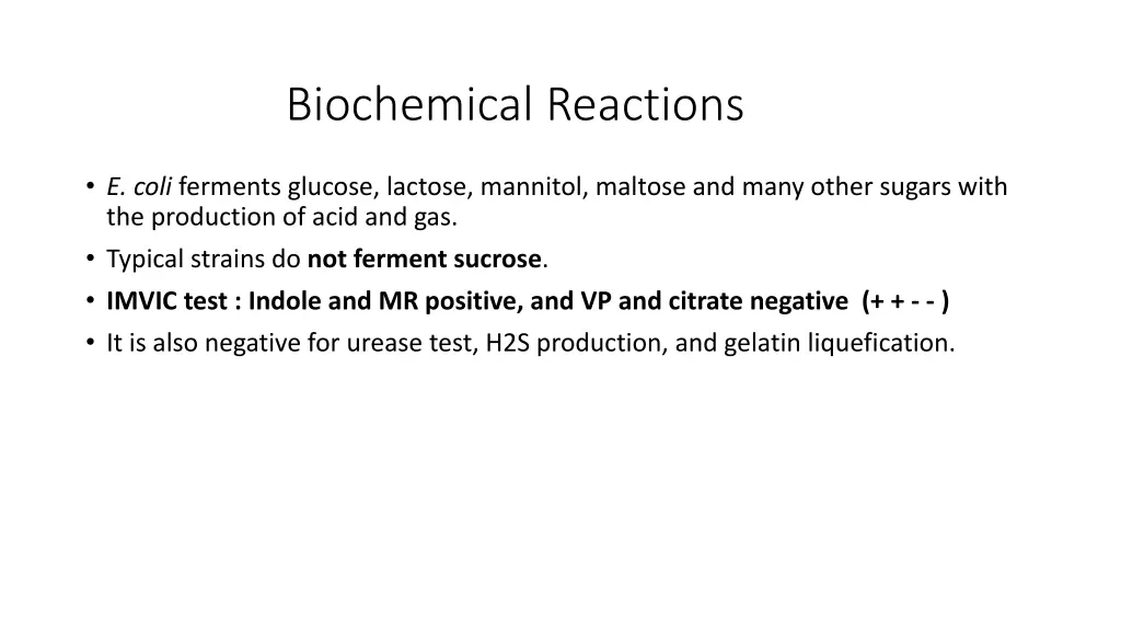 biochemical reactions