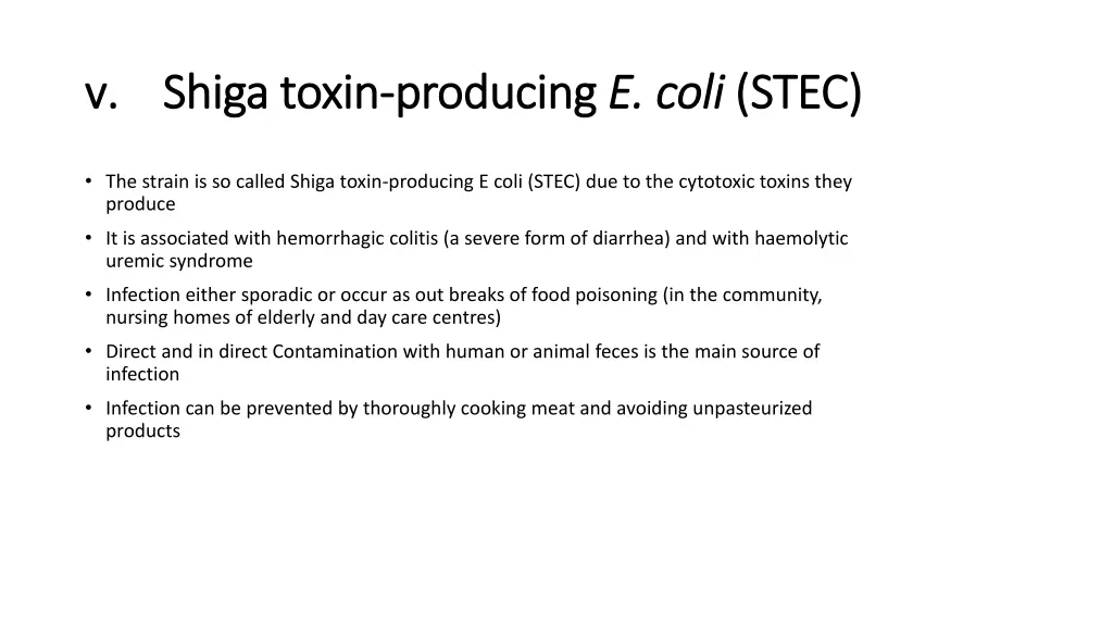 v v shiga toxin shiga toxin producing