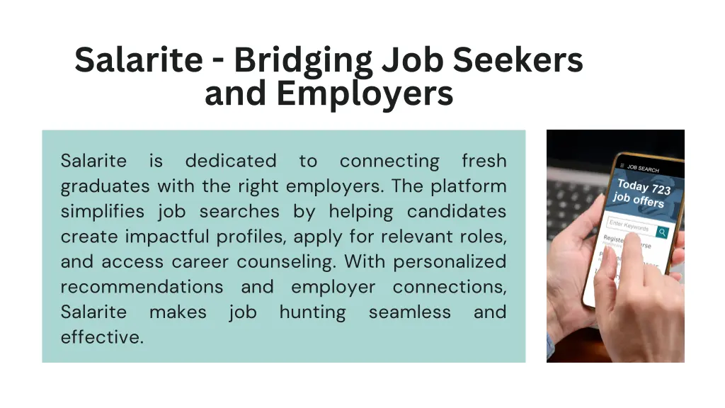 salarite bridging job seekers and employers