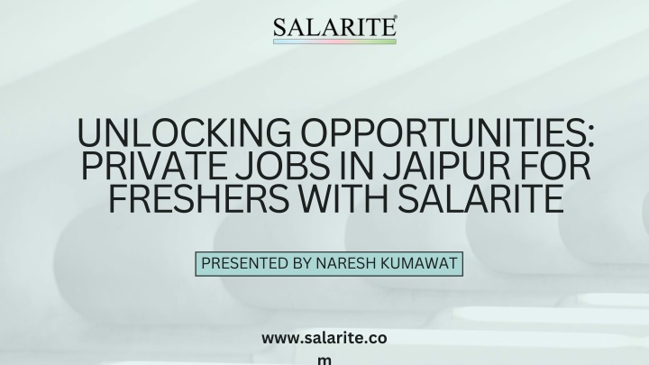 unlocking opportunities private jobs in jaipur