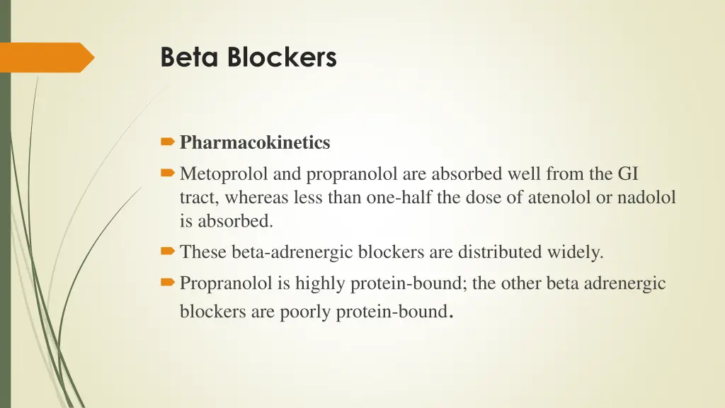 beta blockers 1