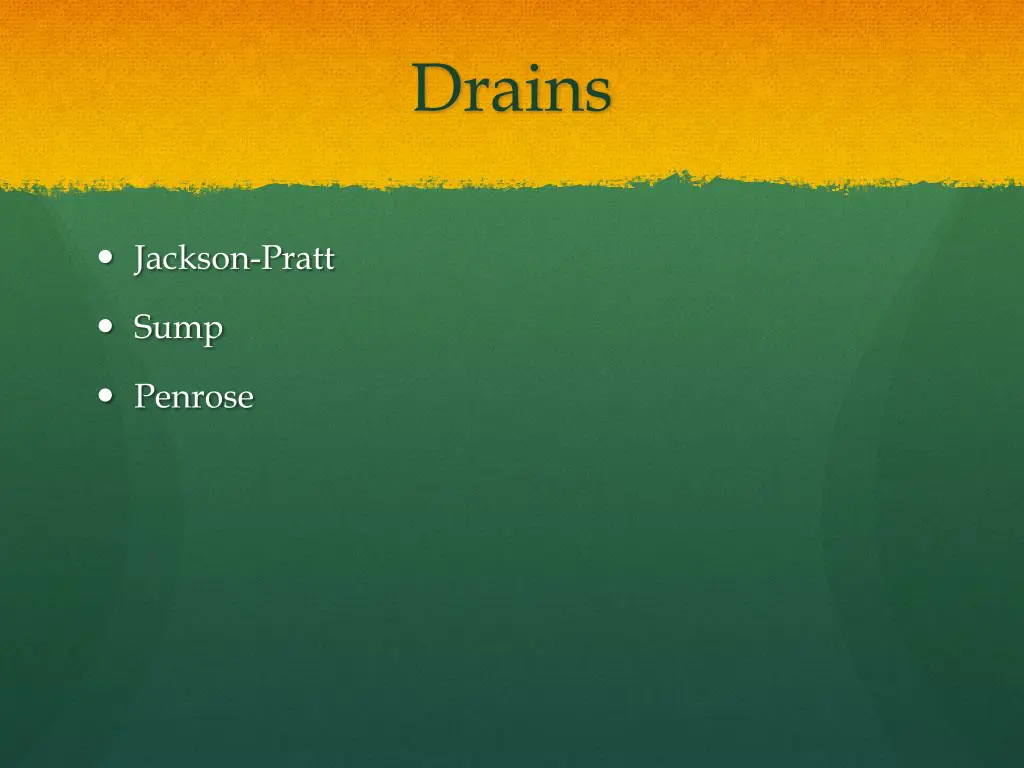 drains