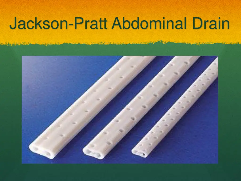 jackson pratt abdominal drain 1