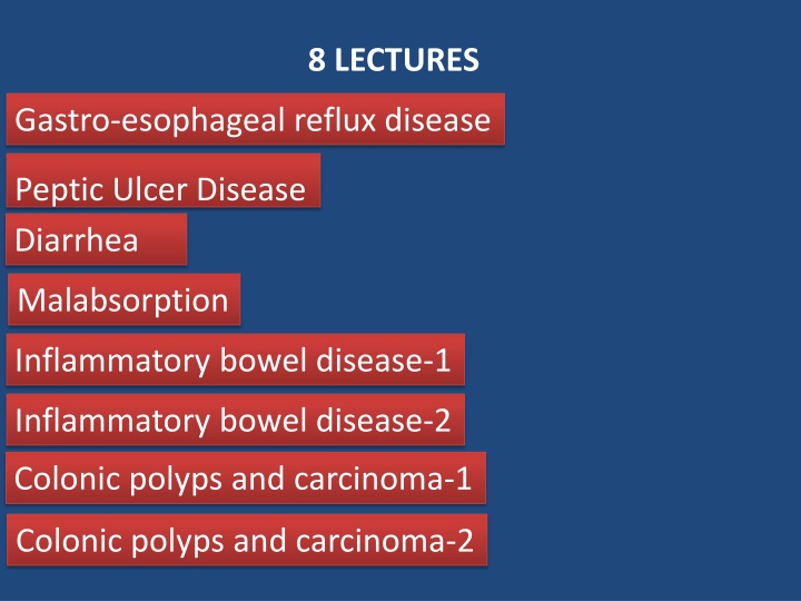 8 lectures
