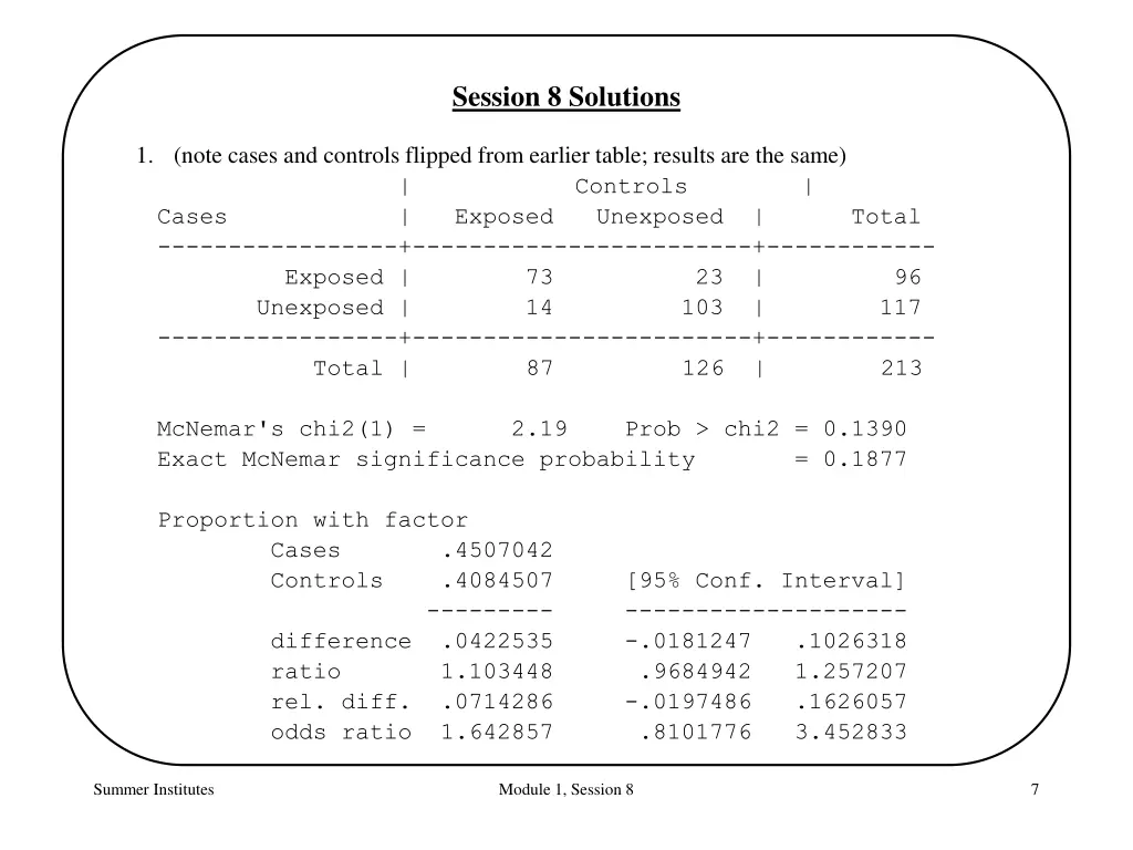 session 8 solutions