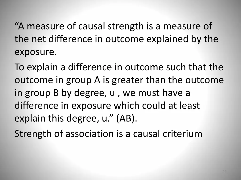 a measure of causal strength is a measure
