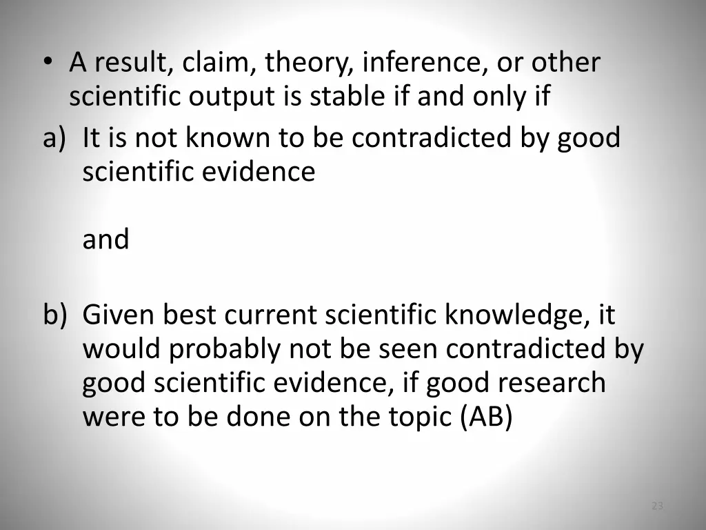 a result claim theory inference or other