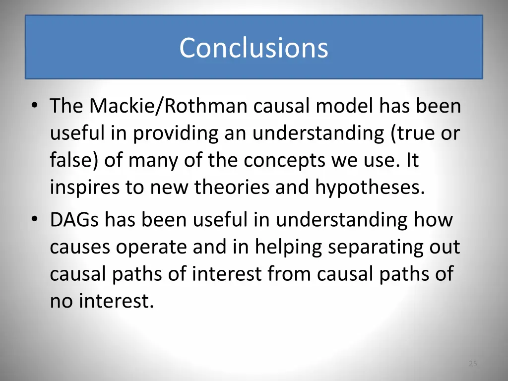 conclusions