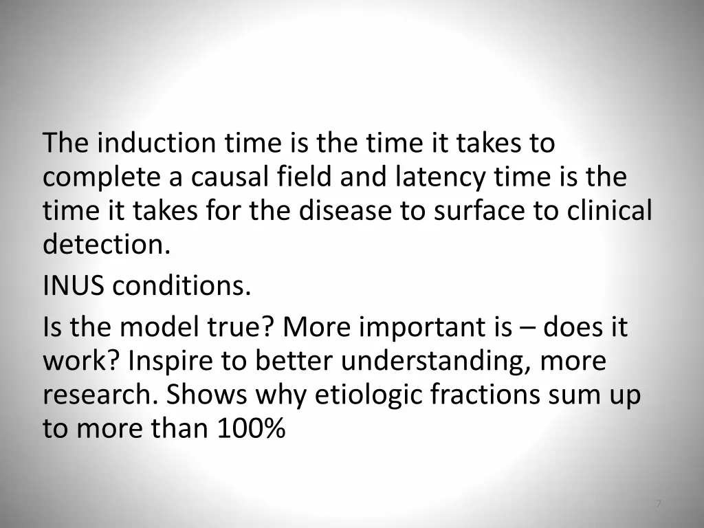 the induction time is the time it takes