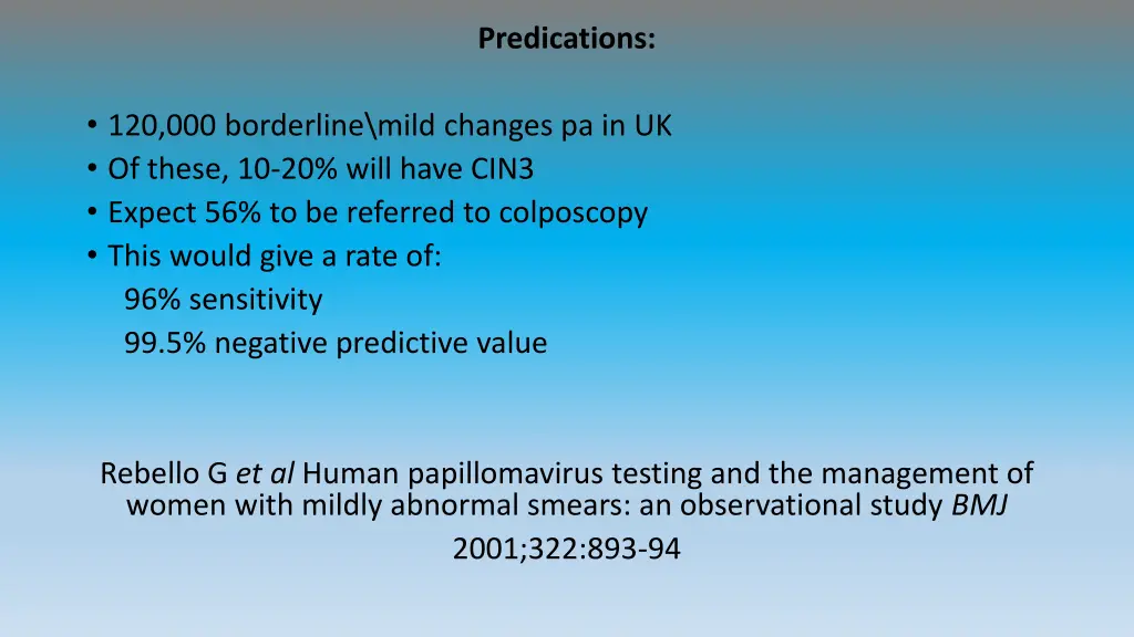 predications