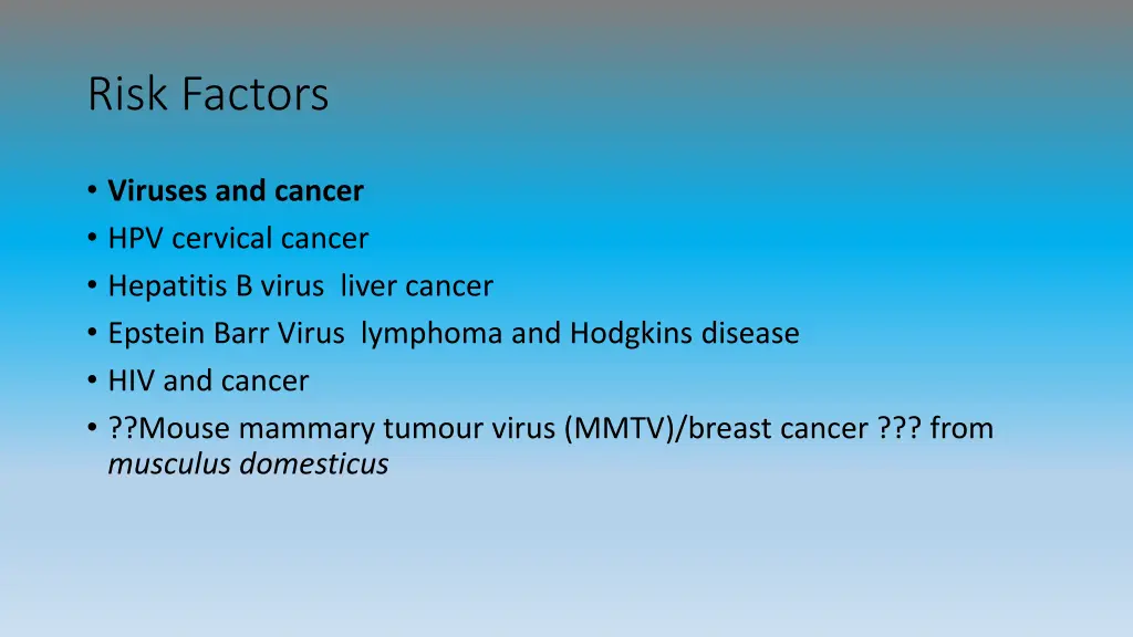 risk factors