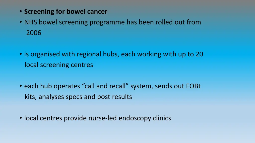screening for bowel cancer nhs bowel screening