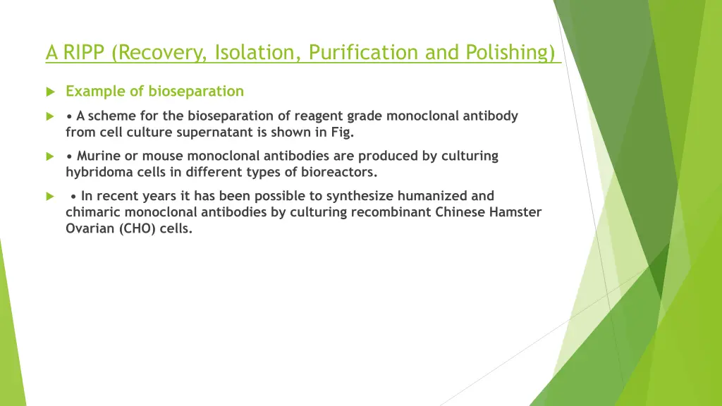 a ripp recovery isolation purification 1
