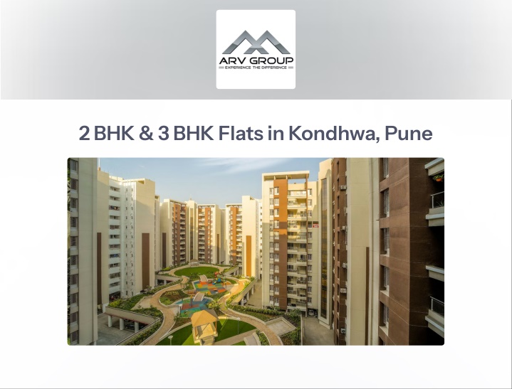2 bhk 3 bhk flats in kondhwa pune