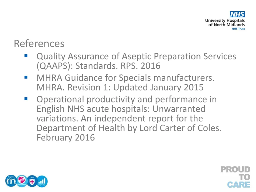references quality assurance of aseptic