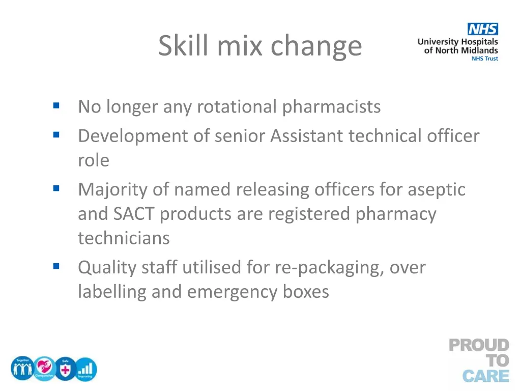 skill mix change