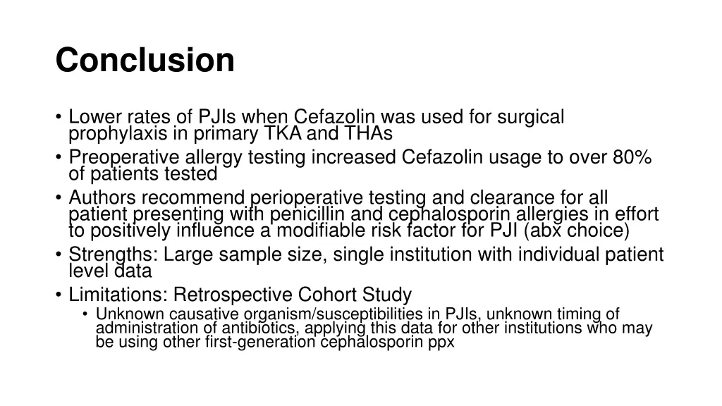 conclusion 1