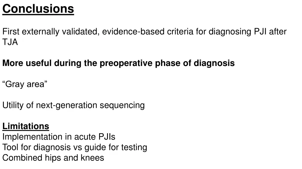 conclusions