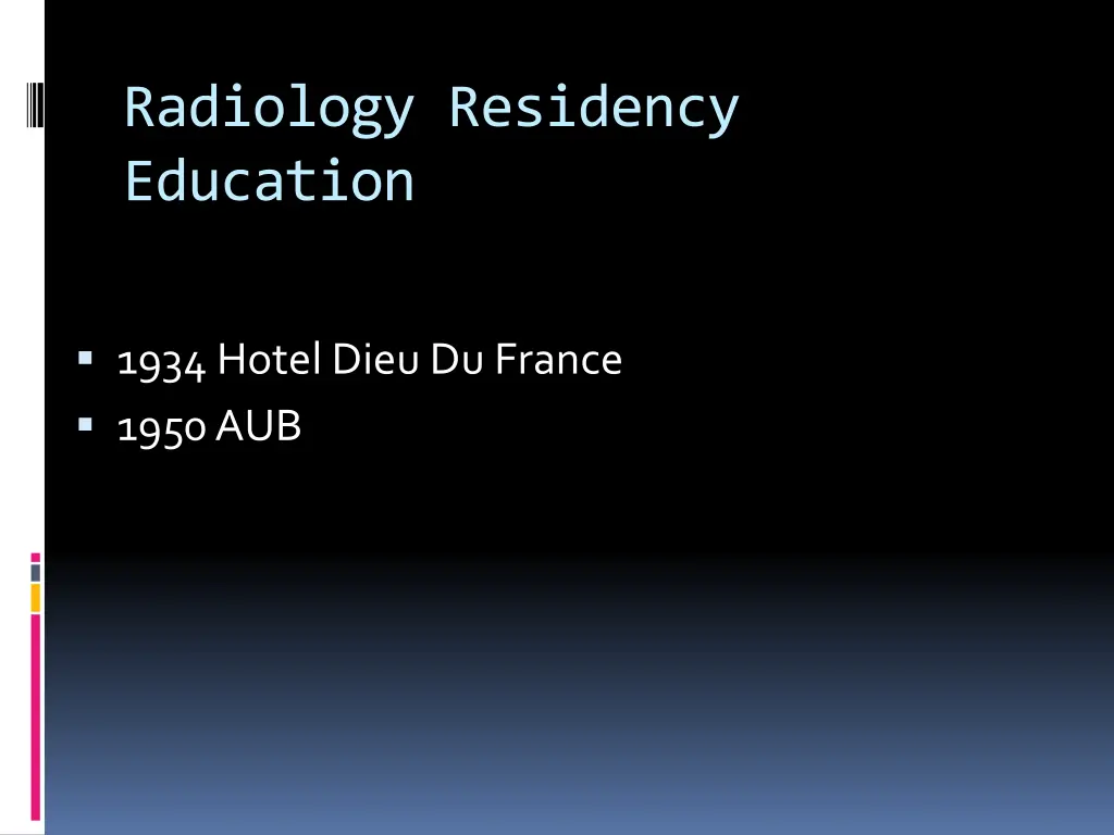 radiology residency education