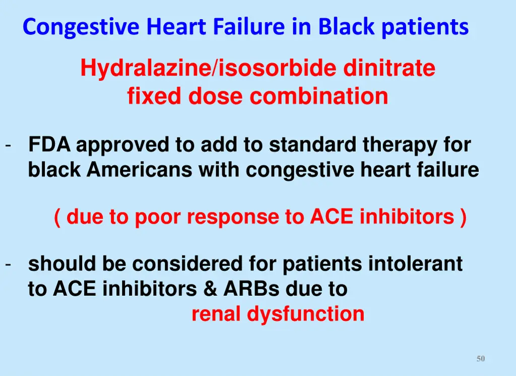 congestive heart failure in black patients