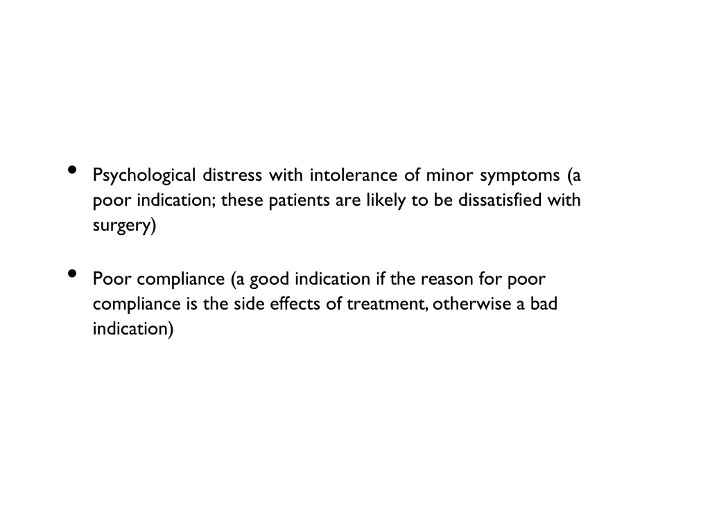 psychological distress with intolerance of minor
