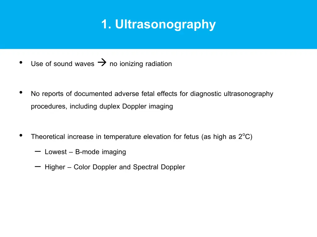 1 ultrasonography