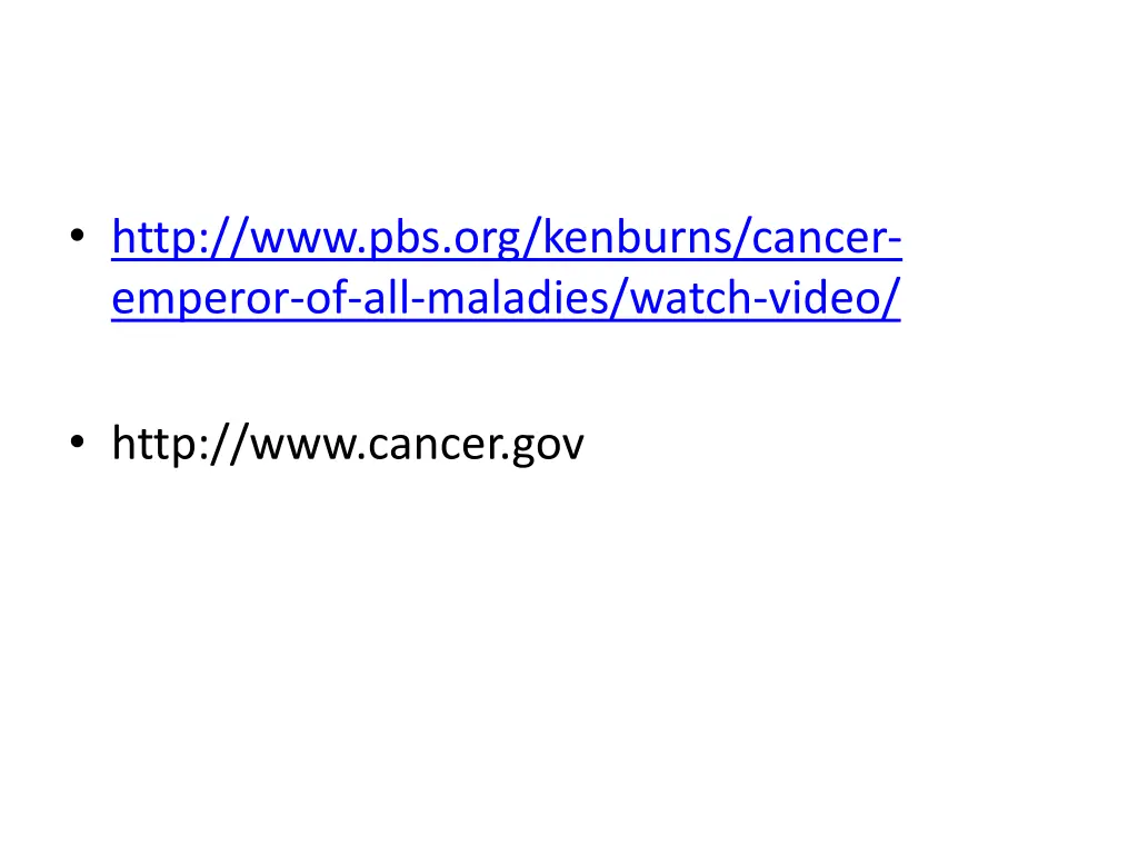 http www pbs org kenburns cancer emperor