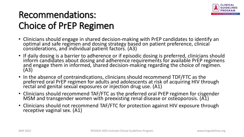 recommendations recommendations choice of choice