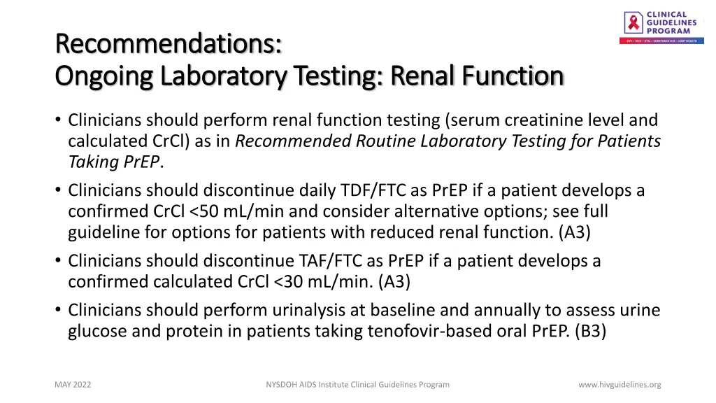 recommendations recommendations ongoing 1