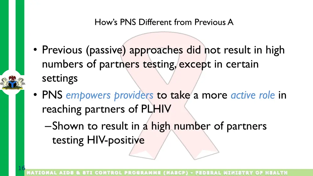 how s pns different from previous a