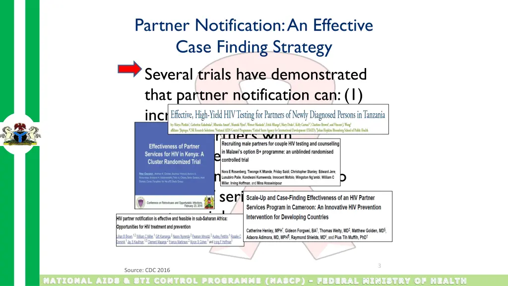 partner notification an effective case finding