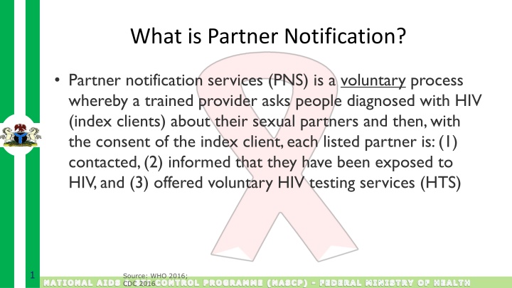 what is partner notification